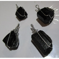 GP Black Tourmaline - Black Tourmaline Pendant (About 0.5 - 1 inch)