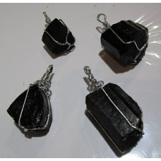 GP Black Tourmaline - Black Tourmaline Pendant (About 0.5 - 1 inch)