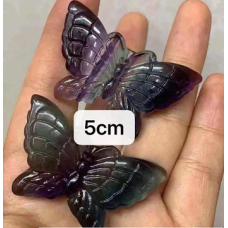 Butterfly 5 cm (about 2 Inch) Figurine - Rainbow Fluorite