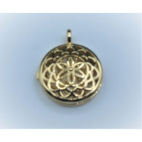 Designer Locket Cage - Gold plated blossom Cage