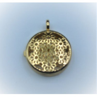 Designer Locket Cage (H008) - Gold and Rhodium color flowers Cage