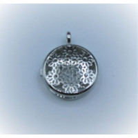 Designer Locket Cage (H008) - Silver plated flowers Cage