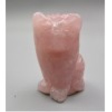 Cat Pussy 2 - 2.25 Inch Figurine - Rose Quartz