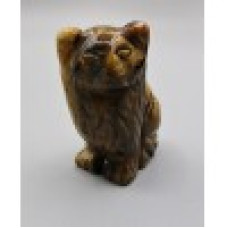 Cat Pussy 2 - 2.25 Inch Figurine - Tiger Eye