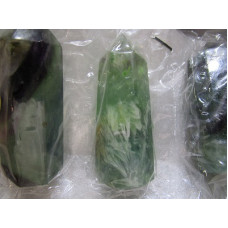 Gemstone Points Pack - Fluorite (Feather) - 5 pcs Pack (2.5 Inch H)