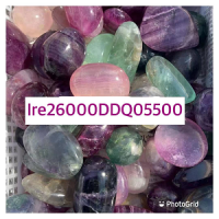 Oval Shape Flat Stone - Fluorite (Rainbow) - 6 pcs pack (Price with $55 / kg)