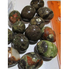 Irregular Shape Tumbled stone - Green Tibetan Agate - 1 kg Pack