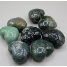 Small Gemstone Heart - 24 pcs pack (Puff - about 1 x 1.25 inch) - Fancy Jasper 