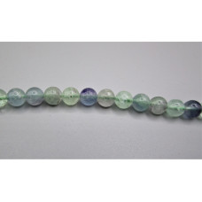 16 inch 6 mm Gemstone Round Bead Strand - Fluorite