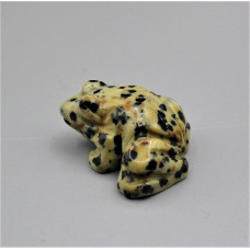 Frog Classic 1 Inch Figurine - Dalmatian Jasper