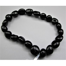 Irregular Gemstone Bracelet - 10 pcs pack - Tourmaline Black