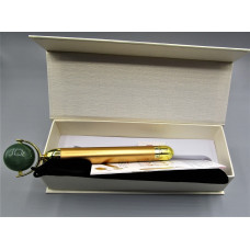 Facial Massage Sphere Roller - Electric Sonic Golden Pulse Massager with Gemstone Sphere Roller (25 mm) - Aventurine