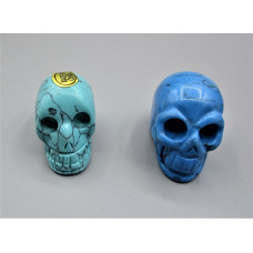 Skull 2.25 Inch Figurine - Howlite Turquoise