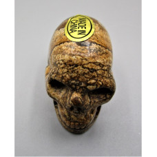 Skull 1.5 Inch Figurine - Picture Jasper