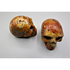 Skull 2.25 Inch Figurine - Crazy Lace Agate