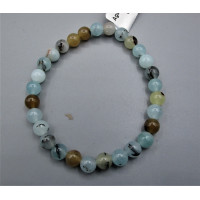 6 mm Gemstone Round Bead Bracelet - 10 pcs pack - Agate Multi color