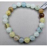 8 mm Gemstone Round Bead Bracelet - 10 pcs pack - Agate Multi Color