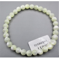 6 mm Gemstone Round Bead Bracelet - 10 pcs pack - Shell