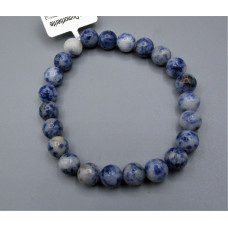 8 mm Gemstone Round Bead Bracelet - 10 pcs pack - Dumortierite