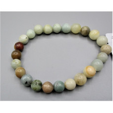 8 mm Gemstone Round Bead Bracelet - 10 pcs pack - Amazonite