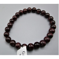 8 mm Gemstone Round Bead Bracelet - 10 pcs Pack - Garnet