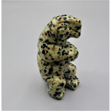 Dinosaur (T-Rex) 2.25 Inch Figurine - Dalmation Jasper