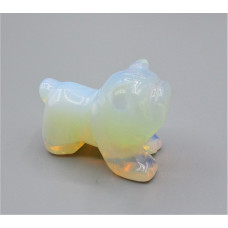 Dog (Bulldog) 2.25 Inch Figurine - Opalite