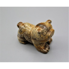 Dog (Bulldog) 2.25 Inch Figurine - Picture Jasper