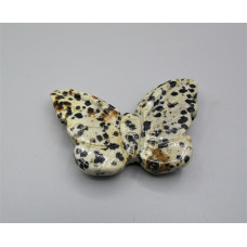 Butterfly 2.25 Inch Figurine - Dalmatian Jasper