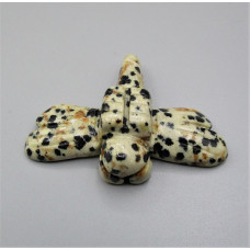 Dragonfly 1.5 Inch Figurine - Dalmatian Dacite