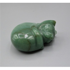 Cat Sleeping 2.25 Inch Figurine - Aventurine