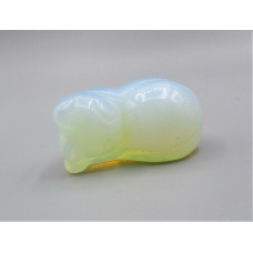 Cat Laying 1.5 Inch Figurine - Opalite