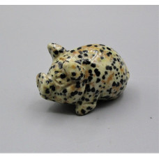 Pig Ball 1.5 Inch Figurine - Dalmatian Jasper