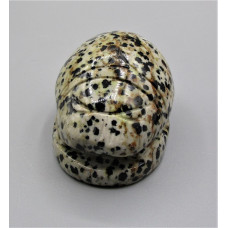 Scarab Beetle 2.25 Inch Figurine - Dalmatian Jasper