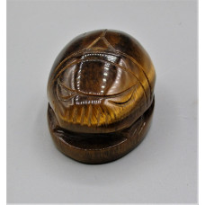 Scarab Beetle 2.25 Inch Figurine - Tiger Eye