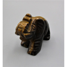 Elephant Classic 1.5 Inch Figurine - Tiger Eye