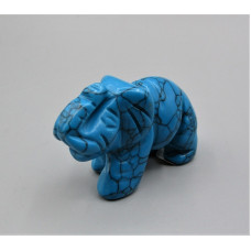 Elephant Classic 1.5 Inch Figurine - Howlite Turquoise