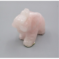 Elephant Classic 2.25 Inch Figurine - Rose Quartz