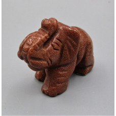 Elephant Classic 2.25 Inch Figurine - Goldstone