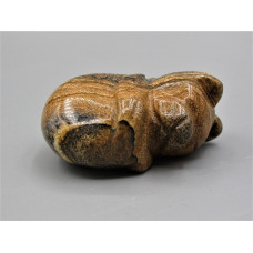 Cat Sleeping 1.5 Inch Figurine - Picture Jasper