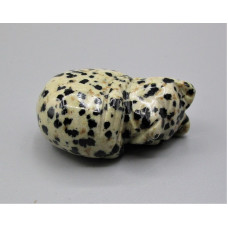 Cat Sleeping 1.5 Inch Figurine - Dalmatian Dacite