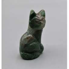 Cat Sitting 2.25 Inch Figurine - Verdite