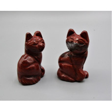 Cat Sitting 2.25 Inch Figurine - Rainbow Jasper