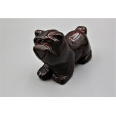 Dog (Bulldog) 2.25 Inch Figurine - Poppy Jasper