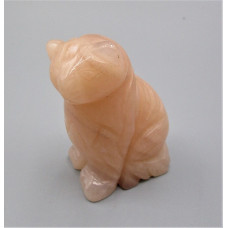 Cat Pussy 2 - 2.25 Inch Figurine - Pink Aventurine