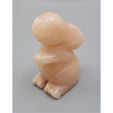 Rabbit (Hands Up) 2.25 Inch Figurine - Pink Aventurine