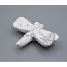 Dragonfly 2.25 Inch Figurine - Howlite White