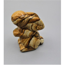 Rabbit (Hands Up) 1.5 Inch Figurine - Picture Jasper