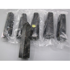 Gemstone Points Pack - Arfvedsonite - 6 pcs Packs about 3-4 inch