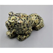 Lion 1.5 Inch Figurine - Dalmatian Dacite